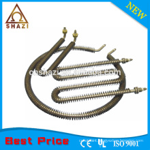 Industrial finned coiled air heater